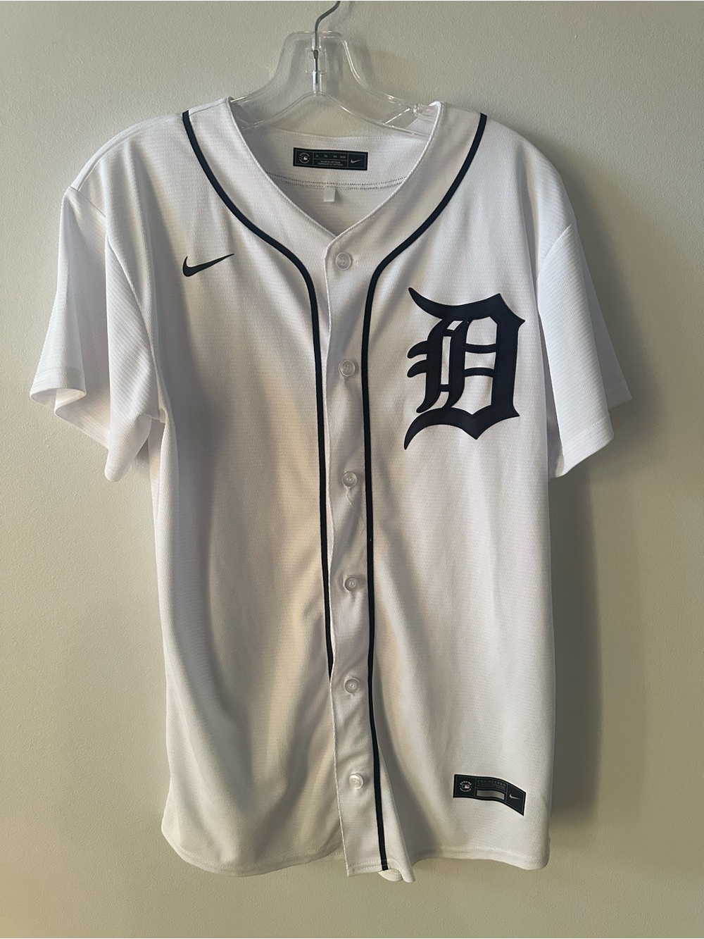 Nike Javier Baez #28 Detroit Tigers Jersey Youth XL 18/20 White MLB